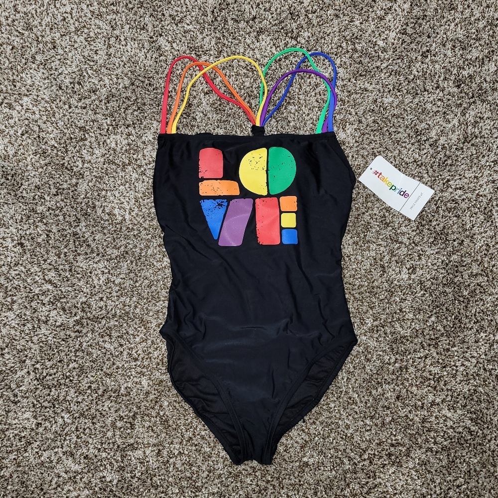 Pride LOVE swimsuit *NEW with tags* size small. #takepride